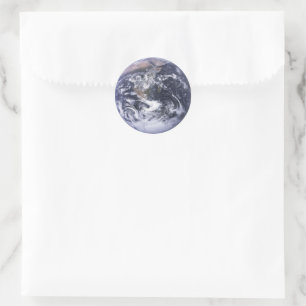 Sticker Rond Notre planète Terre