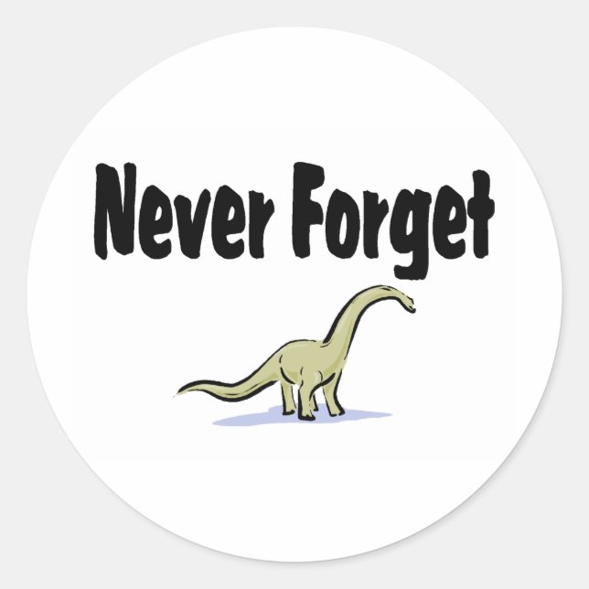 Sticker Rond N'oubliez jamais (Devant)