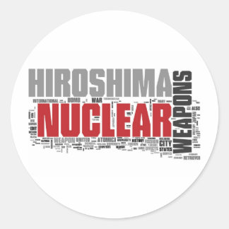 Sticker Rond N'oubliez pas Hiroshima