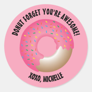 Sticker Rond N'oubliez pas que vous êtes génial fête de la Sain