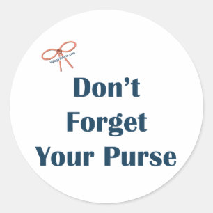 Sticker Rond N'oubliez pas votre rappel de bourse