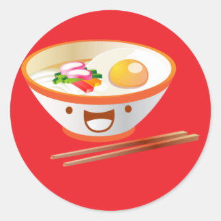 Sticker Rond Nouilles