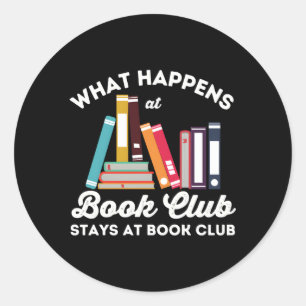 Sticker Rond Nous Arrivons À Book Club Séjours À Book Club Rése