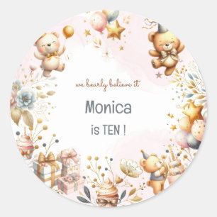 Sticker Rond Nous croyons sincèrement, anniversaire de enfant d