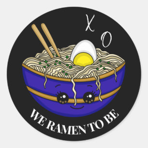 Sticker Rond Nous Étions Destinés À Être Funny Pun