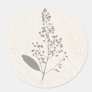 Sticker Rond NOUS FAISONS Fleurs Pressées Shabby Garden Chic Pr