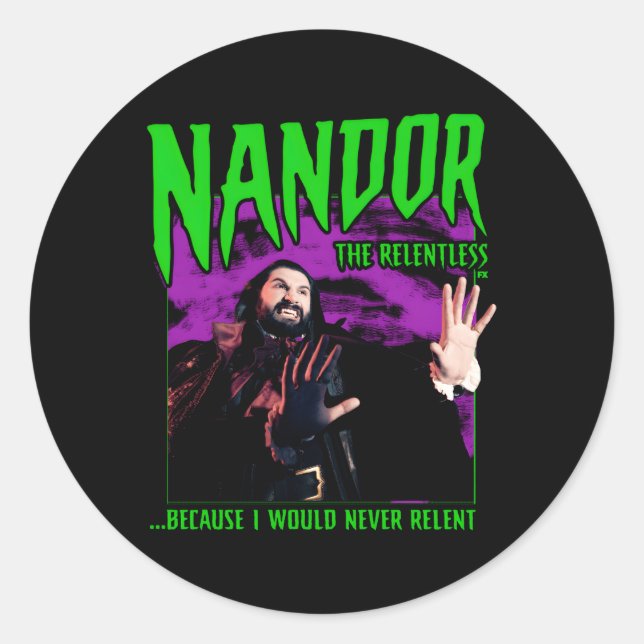 Sticker Rond Nous Le Faisons Dans L'Ombre Et Dans L'Inlassable (Devant)