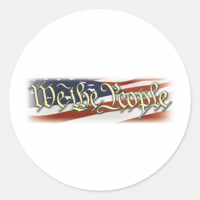 Sticker Rond Nous Le Peuple (Devant)