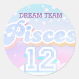 Sticker Rond NOUS POURRIONS être une équipe de rêve