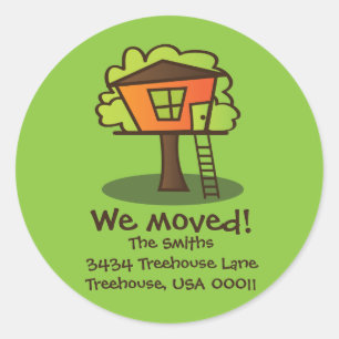 Sticker Rond Nous sommes allés à un Treehouse !