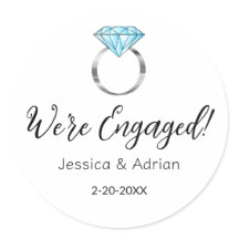Nous sommes engagés Diamond Fiançailles Ring