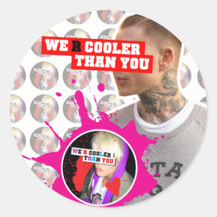 Sticker Rond NOUS SOMMES GLACIÈRES DE VOUS (Série 2)