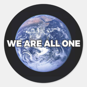 Sticker Rond Nous Sommes Tous Un