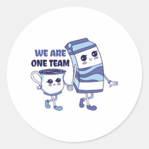 Sticker Rond Nous sommes une équipe