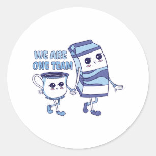 Sticker Rond Nous sommes une équipe