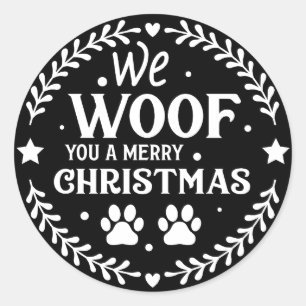 Sticker Rond Nous t'avons fait un joyeux Noël
