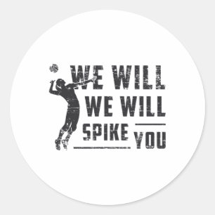 Sticker Rond Nous Verrons Vous Spider Beach Ball Volleyball