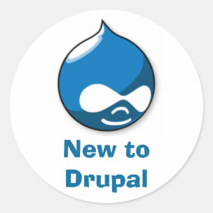 Sticker Rond Nouveau à Drupal
