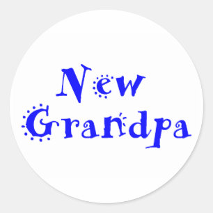 Sticker Rond Nouveau grand-père
