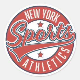 Sticker Rond nouveau logo sportif athlétique de york