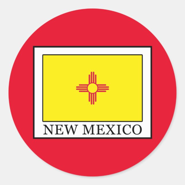 Sticker Rond Nouveau-Mexique (Devant)