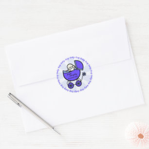 Sticker Rond Nouveau Modèle bébé garçon