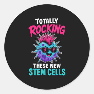 Sticker Rond Nouveau survivant d'une greffe de cellules souches