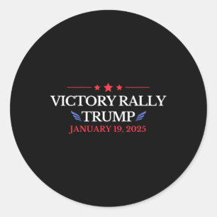 Sticker Rond NOUVEAUTÉ ! Rallye de victoire de Trump historique