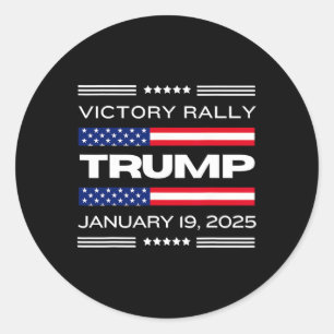Sticker Rond NOUVEAUTÉ ! Trump Victory Rally Mega Historique Le