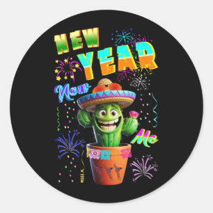 Sticker Rond Nouvel An
