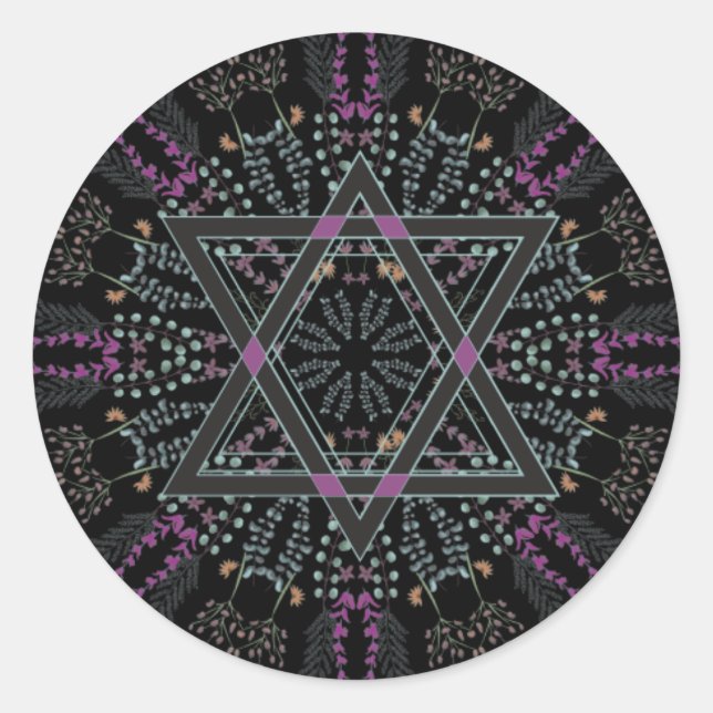 Sticker Rond Nouvel An juif Shana Tova (Devant)