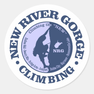 Sticker Rond Nouvelle Gorge fluviale (Escalade)