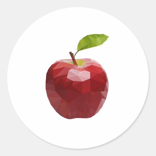 Sticker Rond Nouvelle pomme (Devant)
