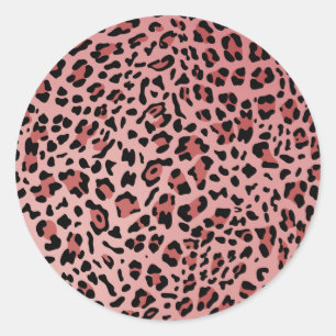Sticker Rond Nouvelle texture léopard 13