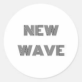 Sticker Rond Nouvelle vague