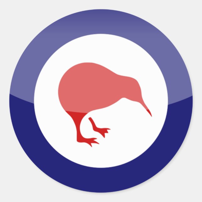 Sticker Rond nouvelle-zélande (Devant)