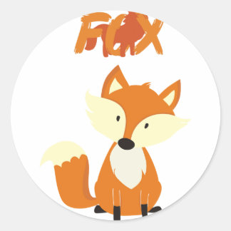Sticker Rond nouvelles de fox