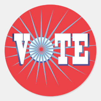 Sticker Rond NowPower ・ VOTEZ ! Stickers, rouge