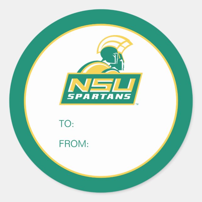 Sticker Rond NSU Spartans Graduate (Devant)