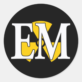 Sticker Rond Nuage EM Navy