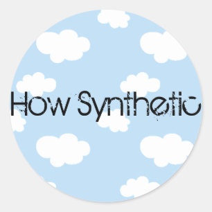 Sticker Rond Nuage synthétique