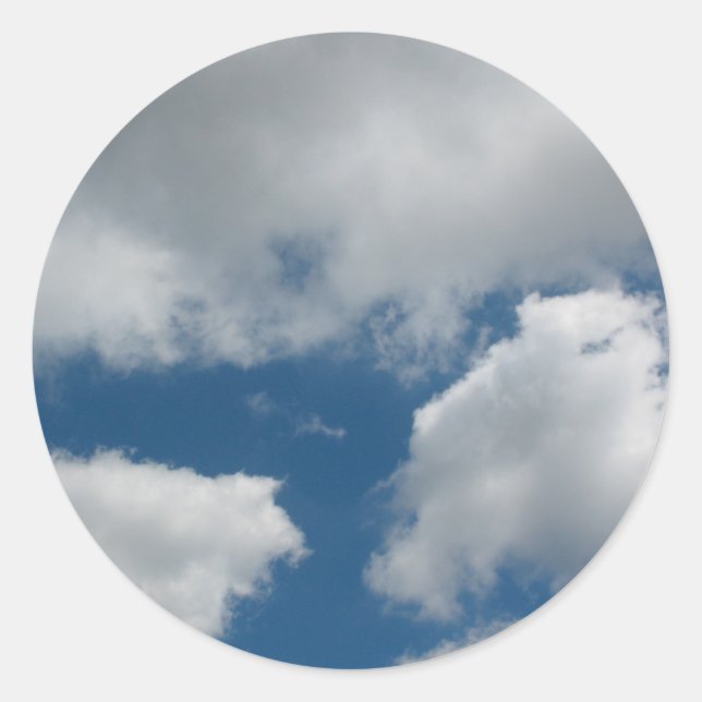 Sticker Rond nuages (Devant)