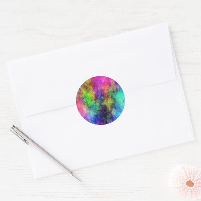 STICKER ROND NUAGES (Enveloppe)