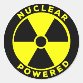 Sticker Rond Nuclear Powered