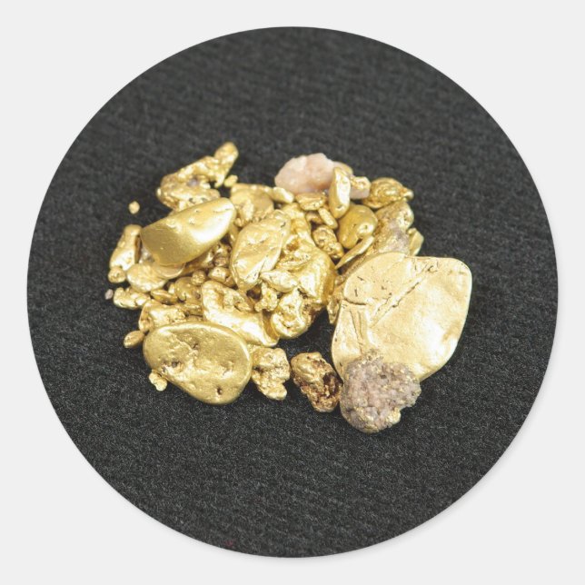 Sticker Rond Nuggets d'or (Devant)