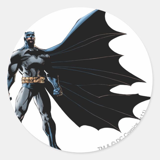 Sticker Rond Nuit de chevalier foncé (Devant)