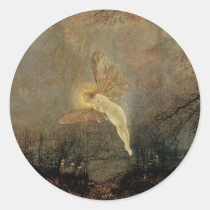 Sticker Rond Nuit de la Saint-Jean de Grimshaw, Art victorien v