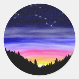 Sticker Rond Nuit Diamond