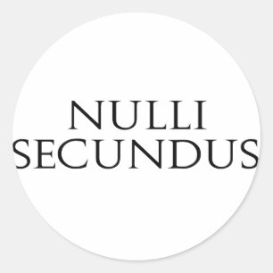 Sticker Rond Nulli Secundus