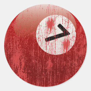 STICKER ROND NUMÉRO 7 BILLIARDS BALL - ÉRODÉS ET ÂGÉS